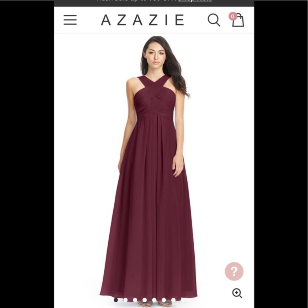 Azazie Kayleigh bridesmaid dress in Cabernet